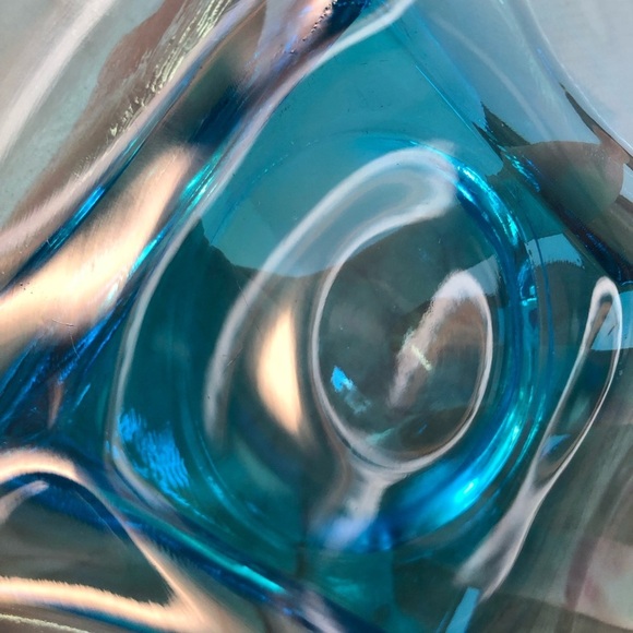 Vtg Hazel Atlas Colonial Capri Blue Serving Bowl - Picture 7 of 14